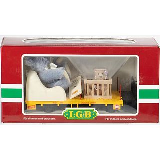 Steiff Teddy Bear 2001 Flat Car with Mom and Baby in Playpen