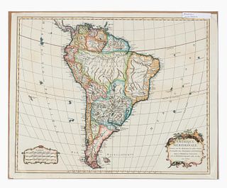 ROBERT DE VAUGONDY MAP OF SOUTH AMERICA, C. 1750