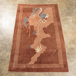 HAND WOVEN CHINESE ART DECO RUG