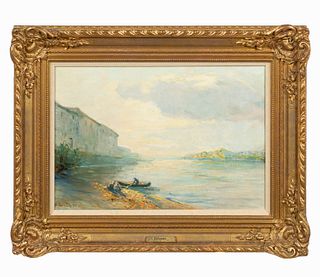 COLOMBI, IMPRESSIONIST OIL ON CANVAS, FRAMED