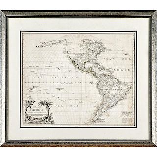 EARLY MAP OF THE AMERICAS
