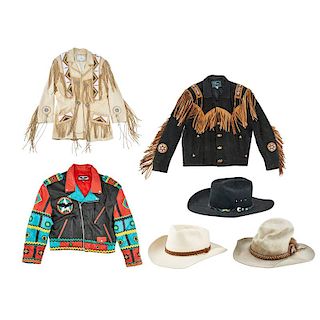 AMERICAN LEATHER JACKETS AND COWBOY HATS