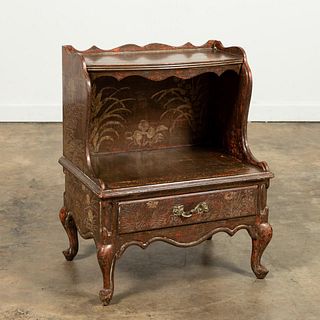 MAX KUEHN, NEO-ROCOCO GILT FLORAL SIDE TABLE