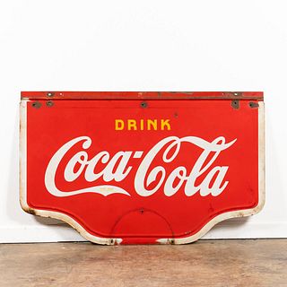 VINTAGE DOUBLE SIDED DRINK COCA-COLA SIGN