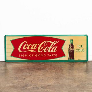 "COCA-COLA SIGN OF GOOD TASTE" ADVERTISING SIGN