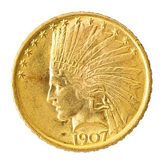 U.S. 1907 $10.00 GOLD COIN