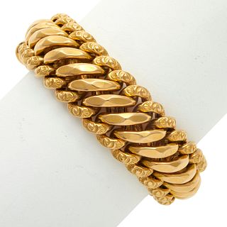French 18k Yellow Gold Bracelet