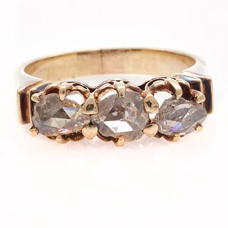 Victorian Rose-Cut Diamond, 14k Ring