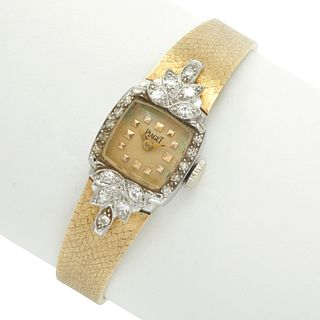 Piaget Diamond, Platinum, 14k Ladies Dress Watch
