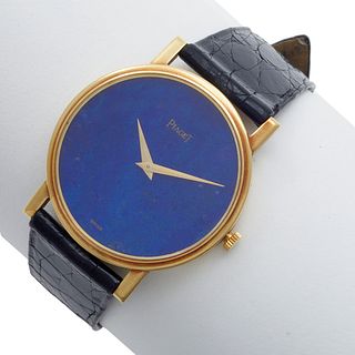Gent's Piaget Lapis Lazuli, 18k Wristwatch Ref 9003