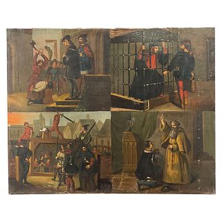 Scenes from the Inquisition oil on canvas