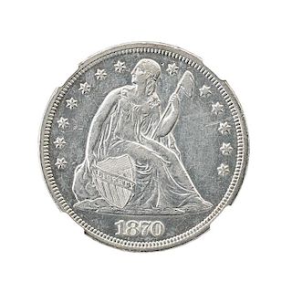1870 SEATED LIBERTY $1.00