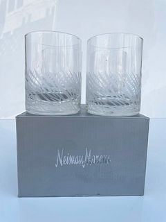 Set of 4 Low Ball Glasses by Neiman Marcus, NEW