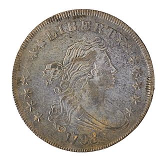 U.S. 1798 DRAPED BUST $1.00 COIN