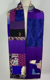 Purple with Blue Clouds Scarf