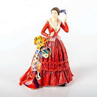 The English Ladies Co, Bone China Figurine, The Mask Seller