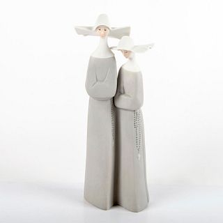 Nuns (Grey) 01014611a - Lladro Porcelain Figurine