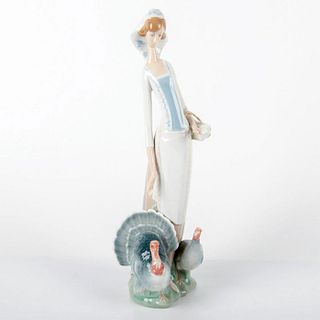 Lady with Turkeys 1001038 - Lladro Porcelain Figurine