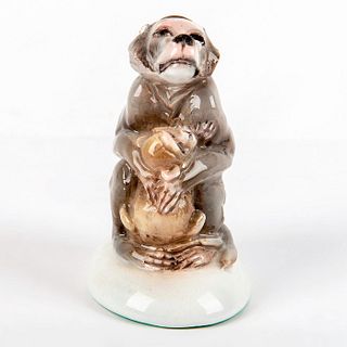 Guido Cacciapuoti Animal Figurine, Monkey and Infant