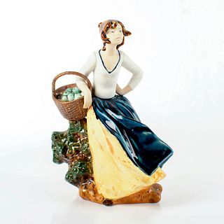 Rex Valencia Figurine, Girl with Basket of Fruits
