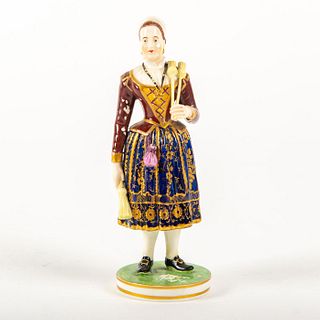 Porcelain Figurine, Bavarian Broom Seller