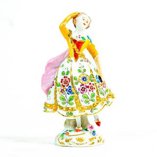 Small Vintage Chelsea Porcelain Lady Figurine