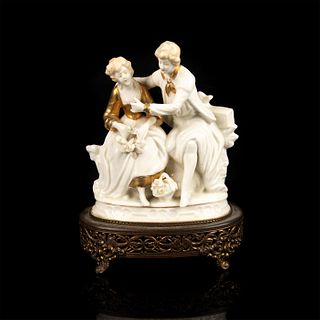 Vintage German Style Porcelain Figurine, Couple