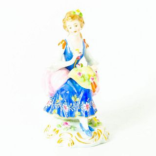 Vintage Porcelain Figurine Seated Country Lady