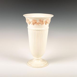 Vintage Wedgwood Queensware Vase, White and Pink