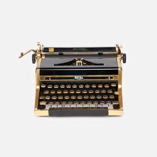 Royal "Quiet De Luxe" Gold-Plated Typewriter