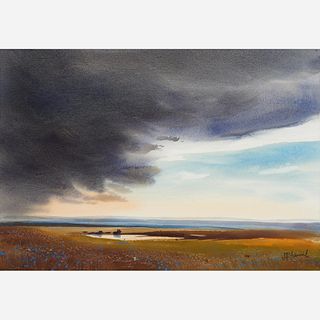 James Hamil (b. 1937) Watercolor Landscape
