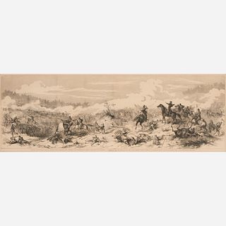"Battle of Pittsburg Landing" Litho after Thomas Nast