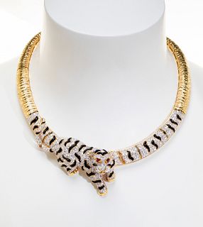 Necklace in 18kt yellow gold, design by SANZ, Barcelona