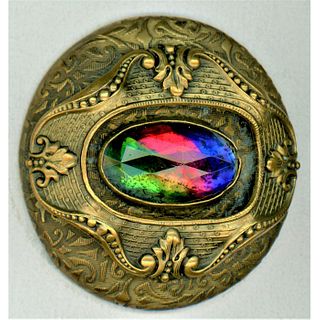 A DIVISION ONE LARGE JEWEL GAY 90 BUTTON