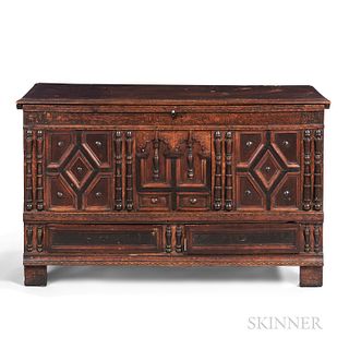 Joined Oak Chest with Drawers