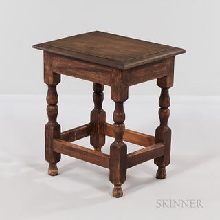 Oak and Birch Joint Stool