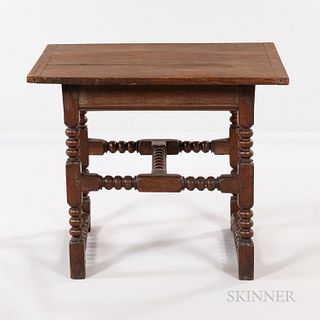 Small Stretcher-base Table