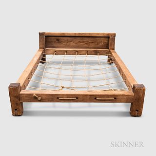Pine and Oak Trundle Bed