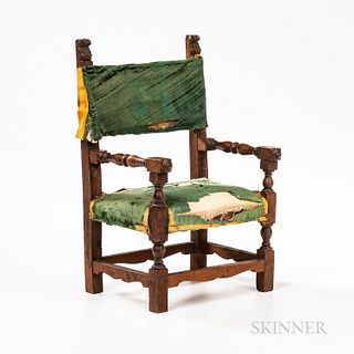 Miniature Turned Great Chair