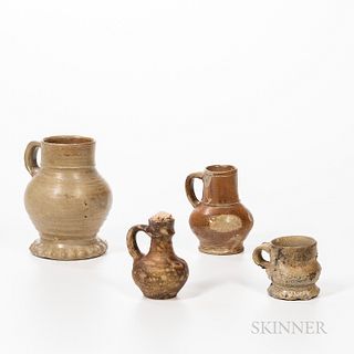 Four Small Pieces of Stoneware