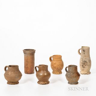 Six Small Pieces of Stoneware