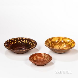 Three Slip-decorated Bowls