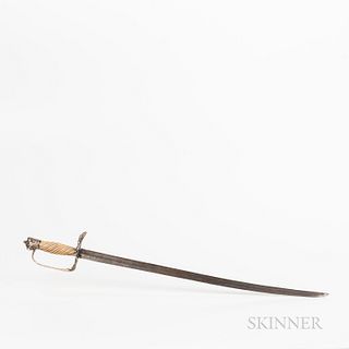 English Officer's Silver Hilted Hanger