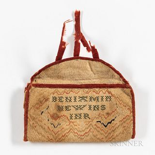Benjamin Hewins Flame-stitch Wallet