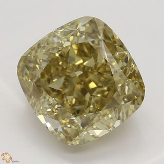 5.01 ct, Natural Fancy Brown Yellow Even Color, VS2, Cushion cut Diamond (GIA Graded), Appraised Value: $64,700 