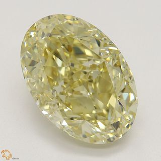 4.24 ct, Natural Fancy Brownish Yellow Even Color, VVS2, Oval cut Diamond (GIA Graded), Appraised Value: $67,800 