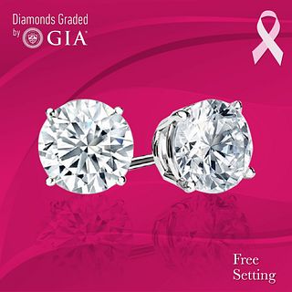 5.47 carat diamond pair Round cut Diamond GIA Graded 1) 2.70 ct, Color E, VS2 2) 2.77 ct, Color E, VS2 . Appraised Value: $172,400 