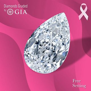 5.05 ct, E/VS2, Pear cut GIA Graded Diamond. Appraised Value: $477,200 