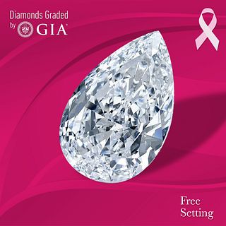 1.51 ct, E/VVS2, Pear cut GIA Graded Diamond. Appraised Value: $31,500 