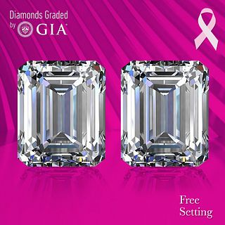 4.02 carat diamond pair Emerald cut Diamond GIA Graded 1) 2.01 ct, Color D, VS1 2) 2.01 ct, Color D, VS1 . Appraised Value: $119,600 